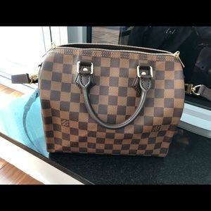 Louis Vuitton Speedy Bandouliere 25 Damier Ebene